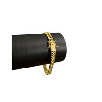 Pulseira Lacraia 8mm - Banhado a Ouro 18k