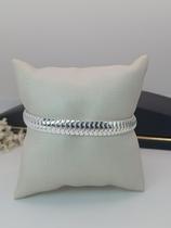 Pulseira Lacraia Banhada a Prata