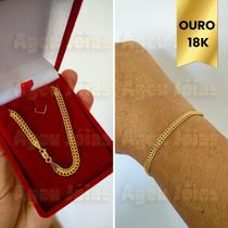 Pulseira Lacraia Ouro 18k Bracelete Ouro Feminino Masculino Pulseira Lacraia Ouro 18k Bracelete Ouro Feminino Masculino