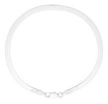 Pulseira Laminada 18cm Em Prata 925