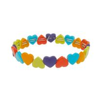 Pulseira lara coração metal tons de amarelo Pulseira lara coração metal tons de amarelo