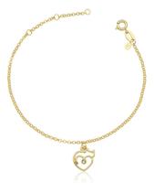Pulseira Le Chat D'amour Revestido em Ouro