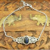Pulseira Life de Prata 925 Labradorita