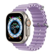 Pulseira Lilas 38/40/41mm Oceano Silicone Compatível Relógio Serie 8 7 6 5 4 3 see