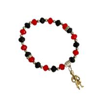 Pulseira Linha Exú Pingente Umbanda e Candomblé Tamanho Único - Hadu Esotéricos