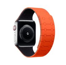 Pulseira Link Silicone Macia Compatível Com Apple Watch