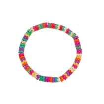 Pulseira liza resina multicolorida