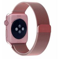 Pulseira Loop Milanese Malha de Aço Watch 42mm 44mm Rose