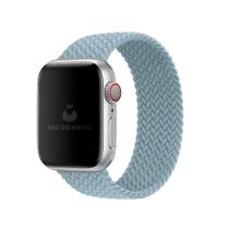 Pulseira Loop Solo Trançada Azul Cerúleo Compatível Com Apple Watch