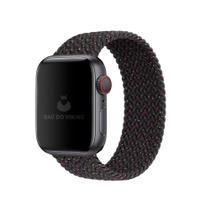 Pulseira Loop Solo Trançada Black Unity Compatível Com Apple Watch