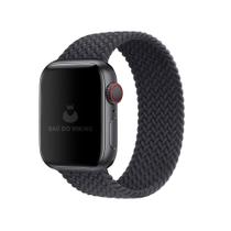 Pulseira Loop Solo Trançada Meia Noite Compatível Com Apple Watch
