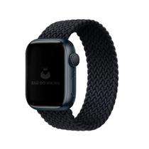 Pulseira Loop Solo Trançada Preto Compatível Com Apple Watch