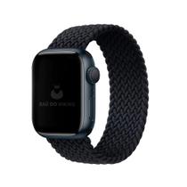 Pulseira Loop Solo Trançada Preto Compatível Com Apple Watch