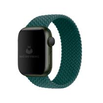 Pulseira Loop Solo Trançada Verde Floresta Compatível Com Apple Watch