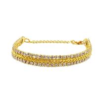 Pulseira Lumina Banhado Ouro 18k Zircônia Pulseira Lumina Banhado Ouro 18k Zircônia