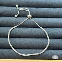 Pulseira Luxo Rivieira Prata 925 - 2mm e 19cm - Joia Elegante