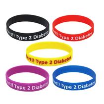 Pulseira Lyndong Kit com 5 Unidades Silicone para Diabetes Tipo 2 Pulseira Lyndong Kit com 5 Unidades Silicone para Diabetes Tipo 2