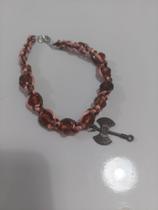 Pulseira Macrame Marrom com Pingente de Machado