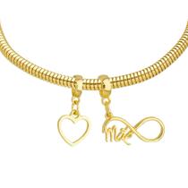 Pulseira Mãe Berloque Banhado a Ouro 18k