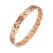 Pulseira Magnética Ajustável Cor Cobre Para Mulheres, Alívio Da Dor Da Artrite, Bioenergia E Pulseira Magnética Ajustável Cor Cobre Para Mulheres, Alívio Da Dor Da Artrite, Bioenergia E