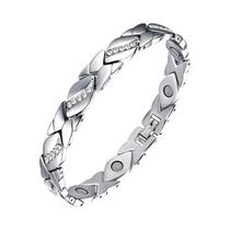 Pulseira Magnética Ajustável Cor Cobre Para Mulheres, Alívio Da Dor Da Artrite, Bioenergia E