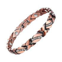 Pulseira Magnética Ajustável Cor Cobre Para Mulheres, Alívio Da Dor Da Artrite, Bioenergia E Pulseira Magnética Ajustável Cor Cobre Para Mulheres, Alívio Da Dor Da Artrite, Bioenergia E