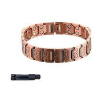 Pulseira Magnética Ajustável De Cobre Preto Para Homens E Mulheres Joia Terapêutica Hipoalergênica