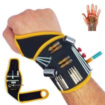 Pulseira magnética BINYATOOLS preta com ímãs super fortes