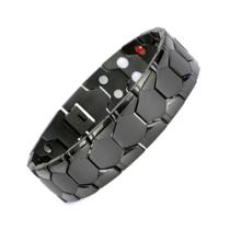 Pulseira Magnética Bioquântico Preto Bracelete Saúde