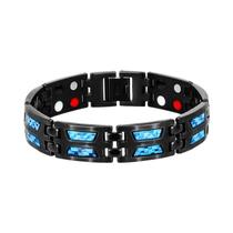 Pulseira Magnética De Carbono E Germânio Para Homens, Joia De Cuidado Com a Saúde Para Alívio Da Dor