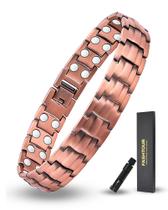 Pulseira Magnética de Cobre Fashtour Força 2X para Homens Pulseira Magnética de Cobre Fashtour Força 2X para Homens