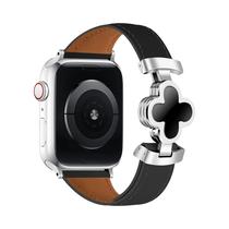 Pulseira Magnética De Couro Genuíno Para Apple Watch Série 1 2 3 4 5 6 7 8 9 SE3 42mm 44mm 45mm