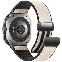 Pulseira Magnética de Couro WestEagle para Samsung Galaxy Watch 47mm Pulseira Magnética de Couro WestEagle para Samsung Galaxy Watch 47mm