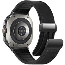 Pulseira Magnética de Couro WestEagle para Samsung Galaxy Watch 47mm Pulseira Magnética de Couro WestEagle para Samsung Galaxy Watch 47mm