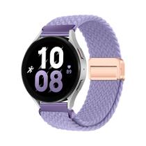 Pulseira Magnética De Nylon De 20mm 22mm Para Samsung Galaxy Watch 7/6/Classic/5/4/3 Huawei Watch
