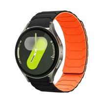 Pulseira Magnética De Silicone De 22 20mm Para Samsung Galaxy Watch 7 6 5 4 3 Gear S3 Huawei Watch