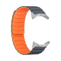 Pulseira Magnética De Silicone De 41mm 45mm Para Google Pixel Watch 4 3 2 1 Acessório De Bracelete