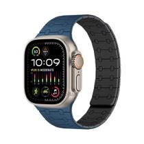 Pulseira Magnética De Silicone De 42mm 44mm 40mm Para Apple Watch Series 10 9 8 7 6 SE 5 4 Ultra 2