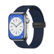 Pulseira Magnética De Silicone De 44 Mm 45 Mm 49 Mm Para Apple Watch Ultra Series 7 8 SE 6 5 3