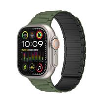 Pulseira Magnética De Silicone Fina De 49 Mm 45 Mm 44 Mm Compatível Com Apple Watch Series 9 8 7 6 5