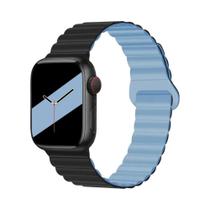 Pulseira Magnética De Silicone Para Apple Watch Série 1 2 3 4 5 6 7 8 SE, 45mm 38mm 49mm