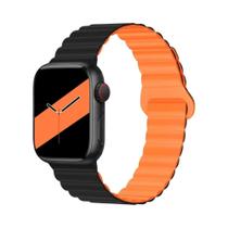 Pulseira Magnética De Silicone Para Apple Watch Série 1 2 3 4 5 6 7 8 SE, 45mm 38mm 49mm