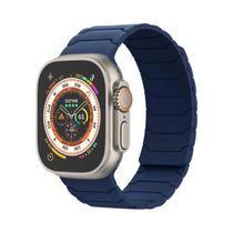 Pulseira Magnética De Silicone Para Apple Watch Ultra 2 49mm 45mm 44mm 40mm 42mm 46mm 41mm 38mm