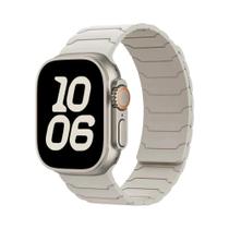 Pulseira Magnética De Silicone Para Apple Watch Ultra 2 49mm 45mm 44mm 40mm 42mm 46mm 41mm 38mm