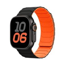 Pulseira Magnética De Silicone Para Apple Watch Ultra 2 49mm 45mm 44mm 40mm 42mm 46mm 41mm 38mm