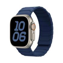 Pulseira Magnética De Silicone Para Apple Watch Ultra 2 Série 10 9 8 7 49mm 45mm 44mm 42mm 46mm 41mm