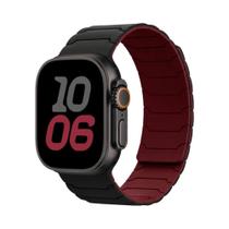 Pulseira Magnética De Silicone Para Apple Watch Ultra 2 Série 10 9 8 7 49mm 45mm 44mm 42mm 46mm 41mm