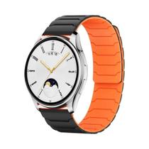 Pulseira Magnética De Silicone Para Samsung Galaxy Watch 20mm 22mm Compatível Com 4 5 6 7 Classic
