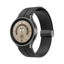 Pulseira Magnética De Silicone Sem Espaço De 40mm 44mm 45mm 47mm Para Samsung Galaxy Watch 6 5 4 pro