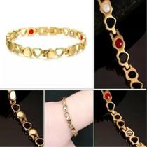 Pulseira Magnética Feminina Coração Imantada Bracelete